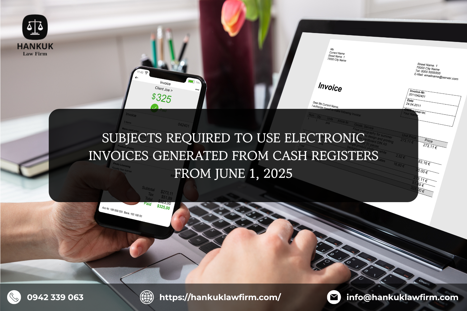 SUBJECTS REQUIRED TO USE ELECTRONIC INVOICES GENERATED FROM CASH REGISTERS FROM JUNE 1, 2025