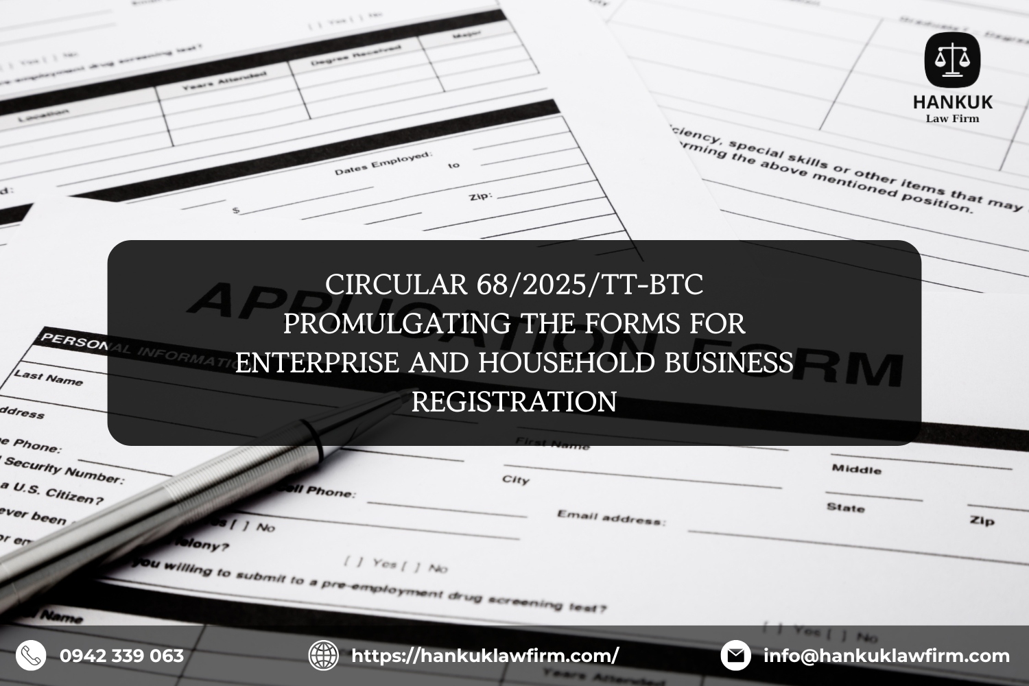 CIRCULAR 68/2025/TT-BTC PROMULGATING THE FORMS FOR ENTERPRISE AND HOUSEHOLD BUSINESS REGISTRATION