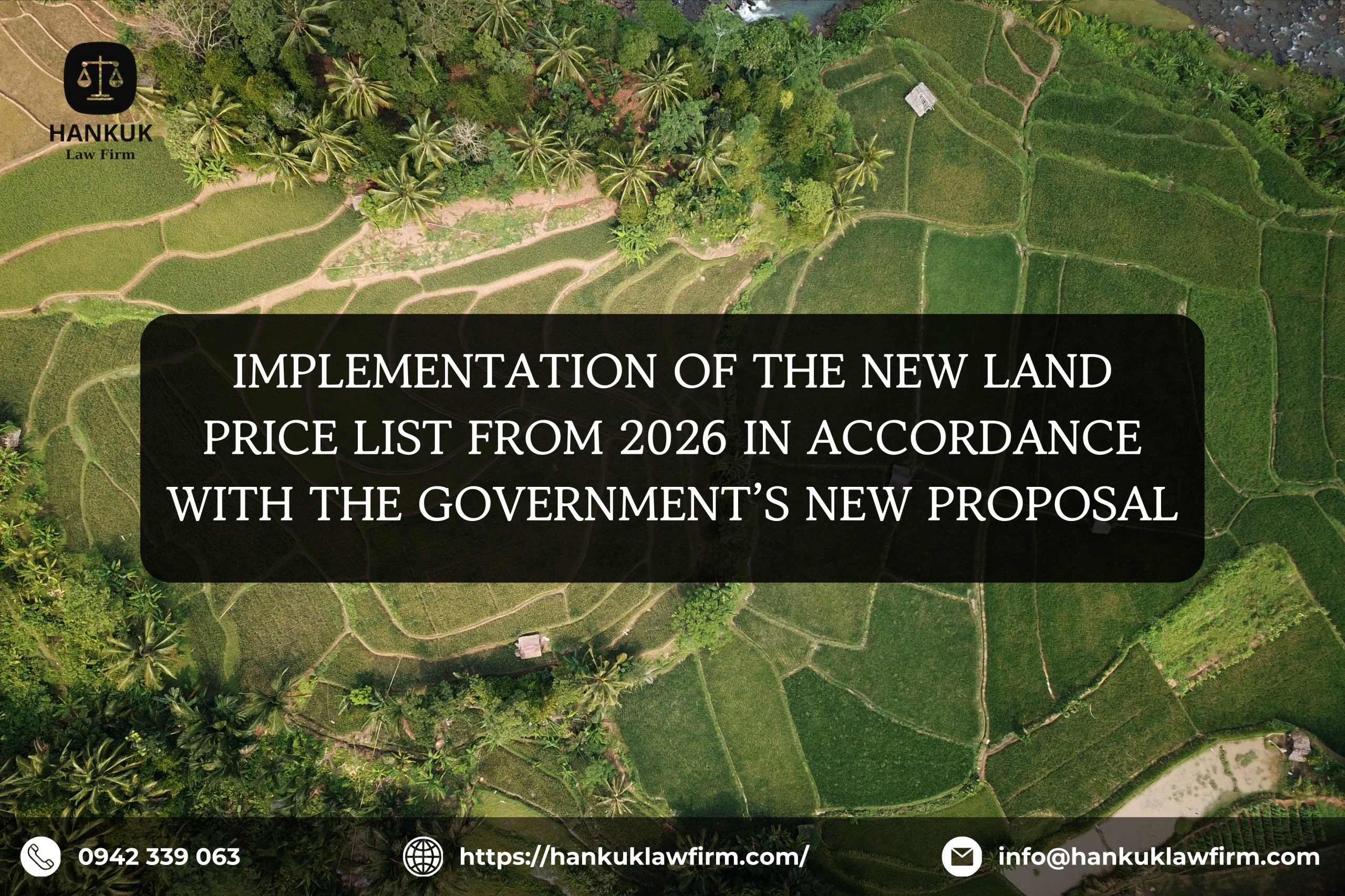 IMPLEMENTATION OF THE NEW LAND PRICE LIST FROM 2026 IN ACCORDANCE WITH THE GOVERNMENT’S NEW PROPOSAL