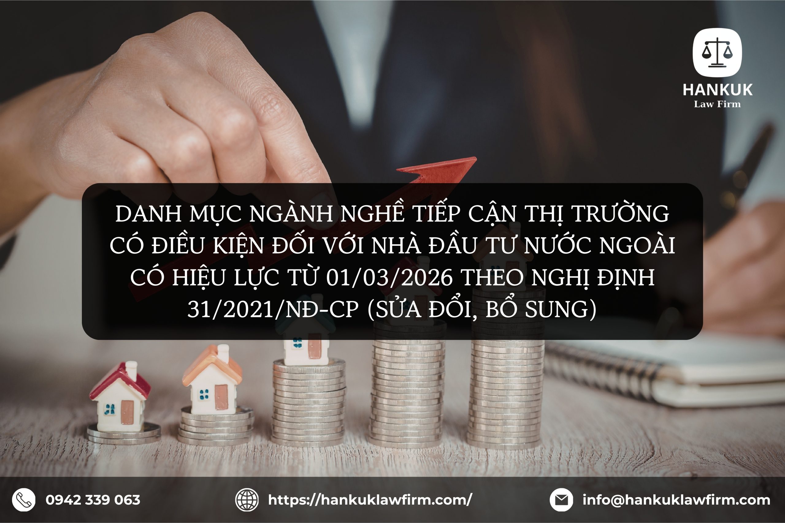 DANH MỤC NGÀNH NGHỀ TIẾP CẬN THỊ TRƯỜNG CÓ ĐIỀU KIỆN ĐỐI VỚI NHÀ ĐẦU TƯ NƯỚC NGOÀI CÓ HIỆU LỰC TỪ 01/03/2026 THEO NGHỊ ĐỊNH 31/2021/NĐ-CP (SỬA ĐỔI, BỔ SUNG)