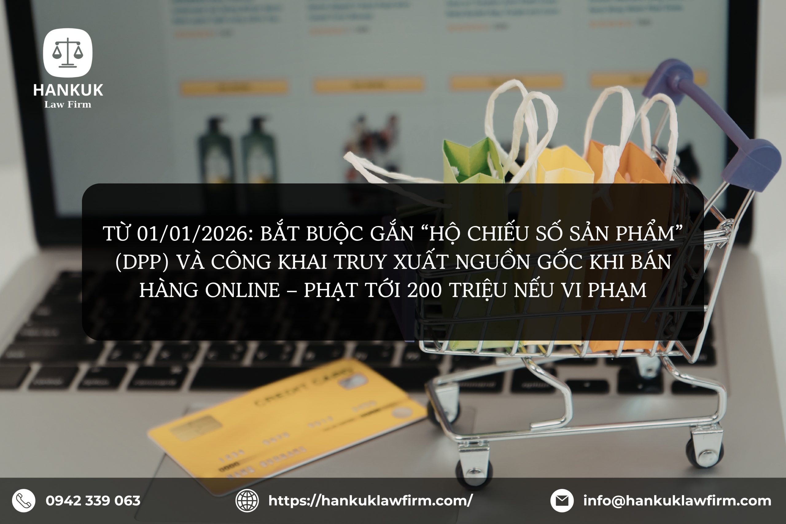TỪ 01/01/2026: BẮT BUỘC GẮN “HỘ CHIẾU SỐ SẢN PHẨM” (DPP) VÀ CÔNG KHAI TRUY XUẤT NGUỒN GỐC KHI BÁN HÀNG ONLINE – PHẠT TỚI 200 TRIỆU NẾU VI PHẠM