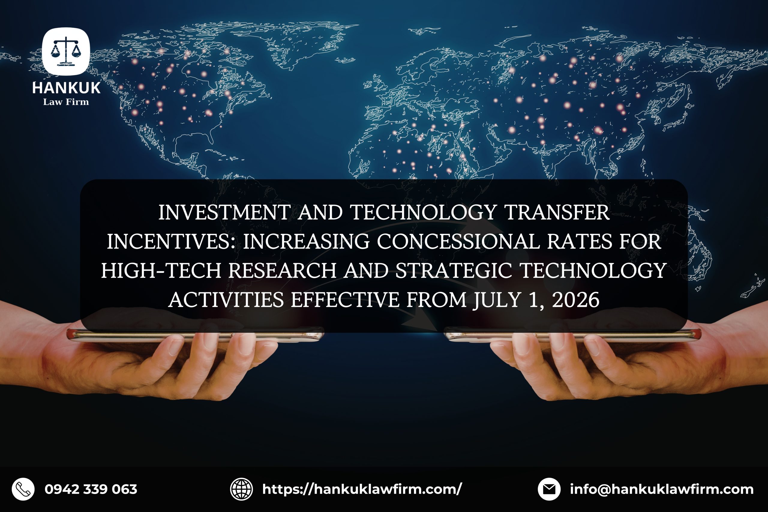INVESTMENT AND TECHNOLOGY TRANSFER INCENTIVES: INCREASING CONCESSIONAL RATES FOR HIGH-TECH RESEARCH AND STRATEGIC TECHNOLOGY ACTIVITIES EFFECTIVE FROM JULY 1, 2026