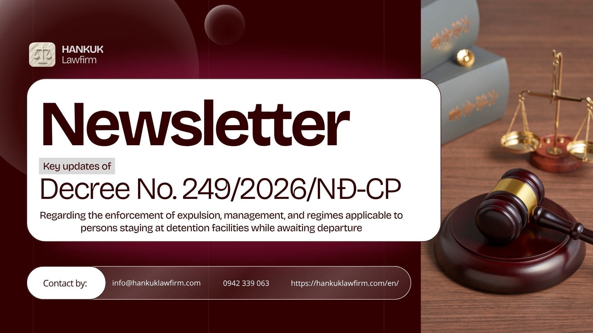 Decree No. 249/2026/NĐ-CP Regarding the enforcement of expulsion, management, and regimes applicable to persons staying at detention facilities while awaiting departure