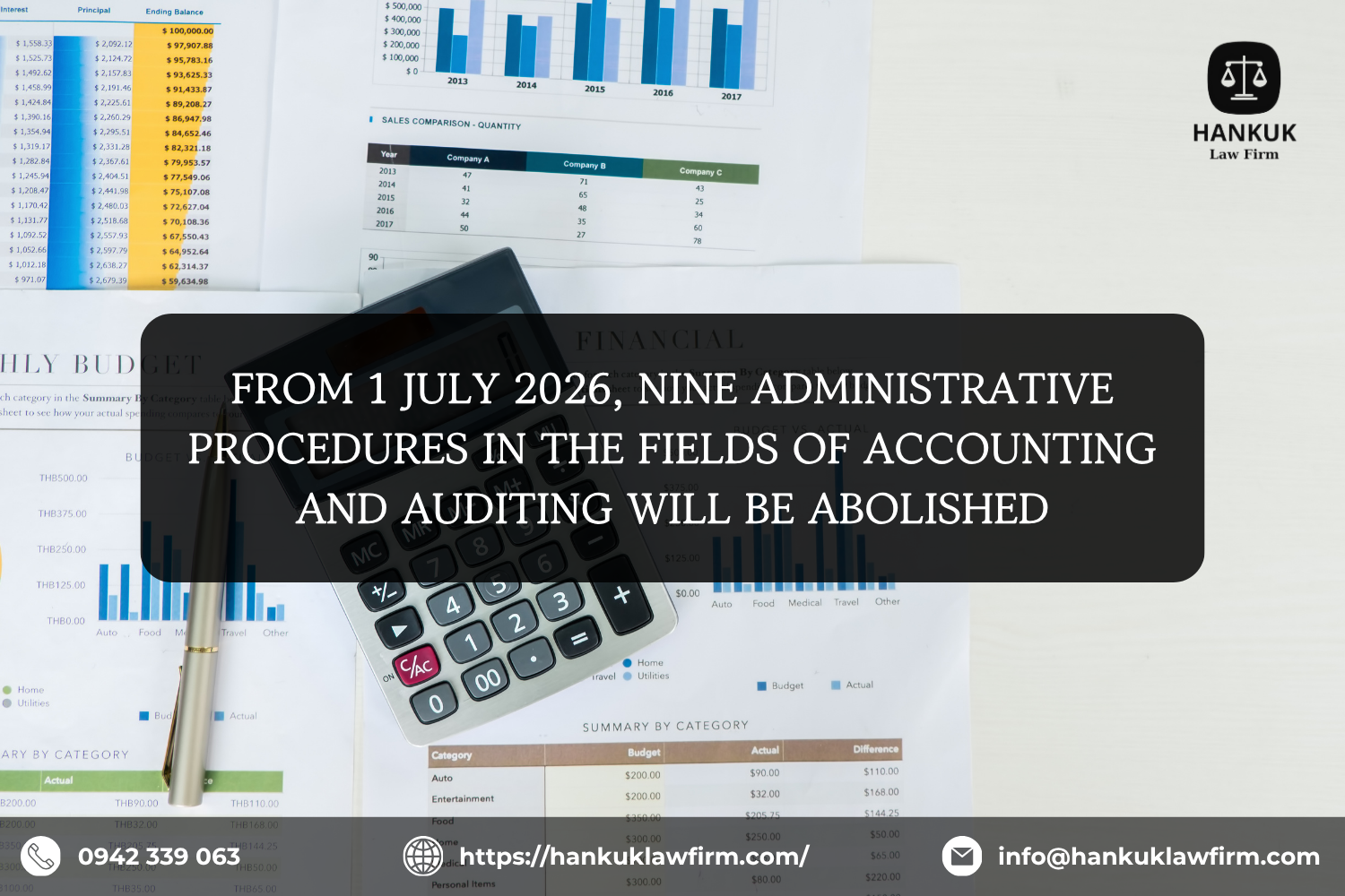 FROM 1 JULY 2026, NINE ADMINISTRATIVE PROCEDURES IN THE FIELDS OF ACCOUNTING AND AUDITING WILL BE ABOLISHED